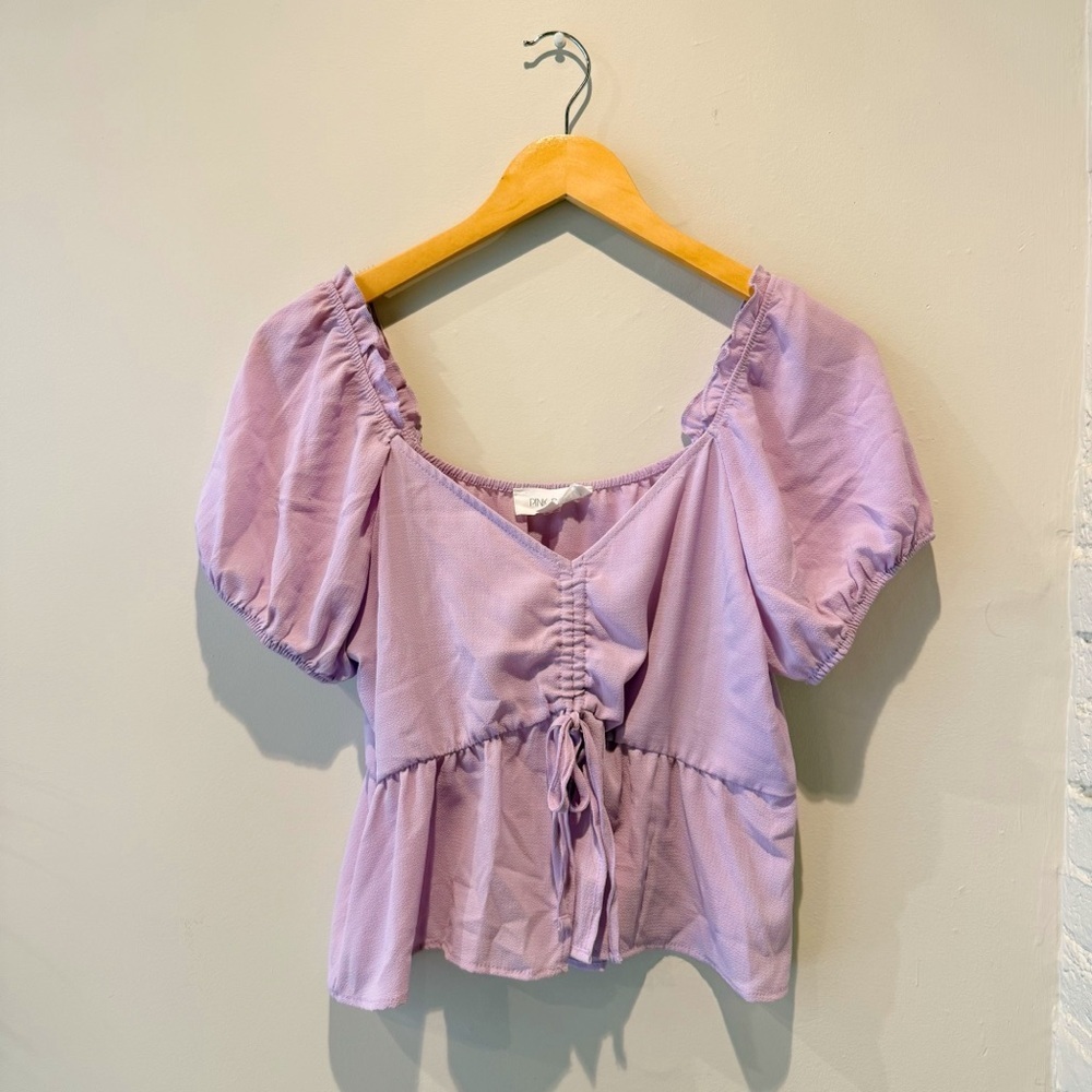 Pink Rose Light Purple Blouse